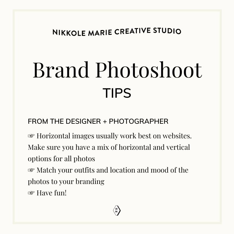 brand photoshoot tips from designer and photographer